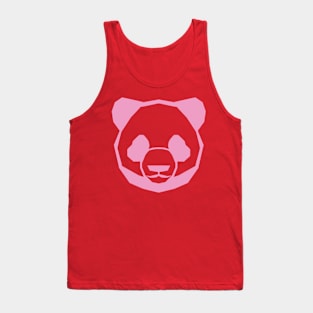 Retro Panda Pink Tank Top